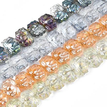 Electroplate Glass Beads Strand EGLA-S188-24-1