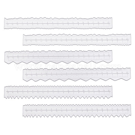 3 Pcs Metal Paper Tearing Ruler Craft Ruler Stainless Steel Deckle Edge  Ruler