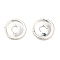 Brass Spacer Beads, Flat Round, Silver, 5x1mm, Hole: 1.2mm