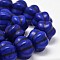 Dyed Synthetic Turquoise Bead Strands, Pumpkin, Medium Blue, 20x15mm, Hole: 1mm, about 228pcs/1000g