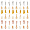 OLYCRAFT 24Pcs 3 Colors Cowrie Shell Braiding Hair Pendants 50mm Shells Pendants Clips Shell Headpiece Hair Clips Pendants DIY Hair Braid Dreadlocks Ring for Women Hair Styling Braiding