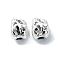 Tibetan Style Alloy Beads, Nuggest, Antique Silver, 7x5.5x5mm, Hole: 1.8mm, about 746pcs/500g