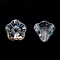 Transparent Czech Glass Beads, Flower, Clear AB, 10x8mm, Hole: 2mm, about 120pcs/bag