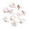 Opaque Resin Decoden Cabochons, Popcorn, White, 15~28x18~21x11~13mm