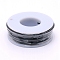 Round Aluminum Wire, with Spool, Black, 15 Gauge, 1.5mm, 10m/roll