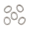 304 Stainless Steel Linking Rings, Quick Link Connectors, Twisted Oval, Stainless Steel Color, 9x7x1.5mm, Inner Diameter: 7x4mm