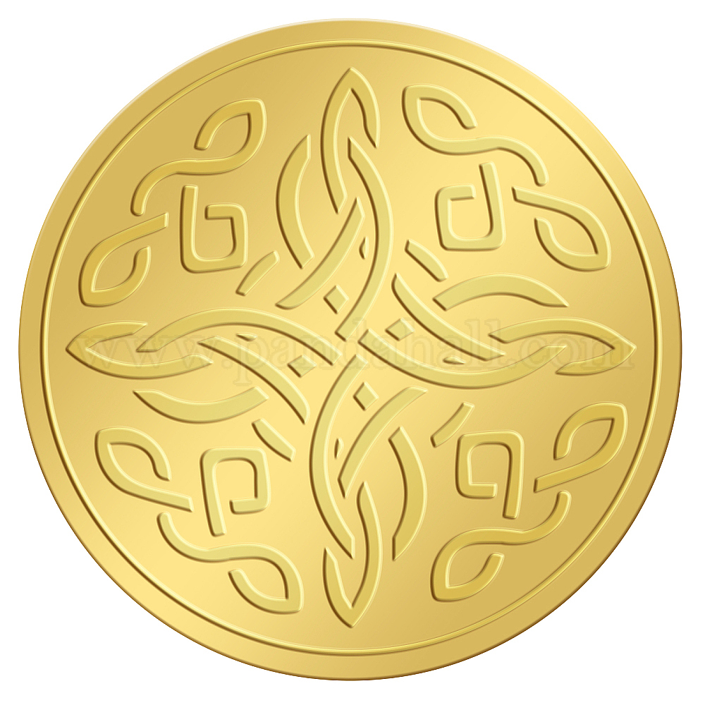 Shop CRASPIRE 2 Inch Gold Embossed Envelope Seals Stickers Celtic Knot