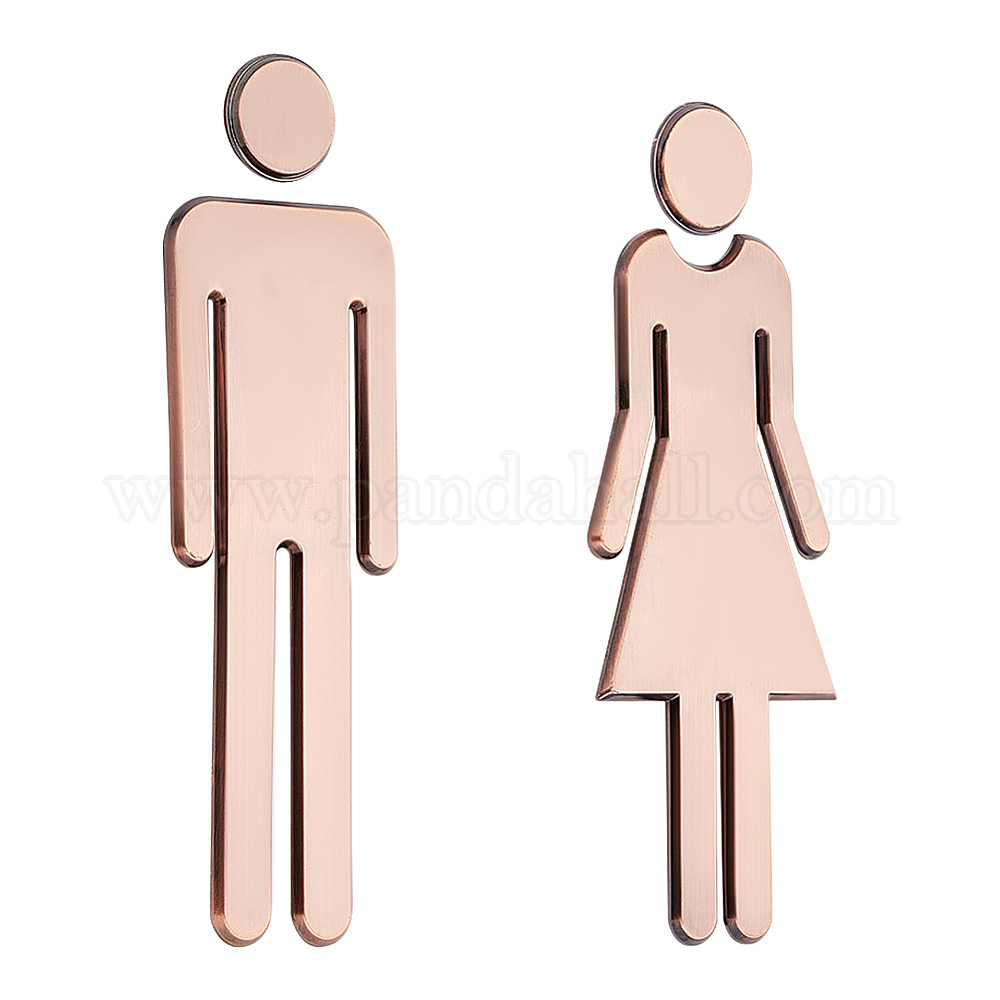 GORGECRAFT Panneaux D'Identification Des Toilettes Pour Hommes Et