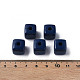 不透明なアクリルビーズ  キューブ  プルシアンブルー  12.5x12.5x12.5mm  穴：3.5mm  約263個/500g MACR-S373-141-A06-6