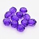 Dyed Faceted Round Transparent Acrylic Beads DB5mmC109-1
