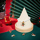 Beebeecraft6pcs6スタイル真鍮マイクロパヴェクリアキュービックジルコニアペンダント  赤と緑のエナメルと丸カン付き  長持ちメッキ  クリスマスのために  トナカイ/クワガタ & サンタ クロース & クリスマス キャンデー杖  ミックスカラー  14.5~20.5x11.5~18x2.5~4mm  穴：3mm  丸カン：5x1ミリ  1個/スタイル ZIRC-BBC001-42-4