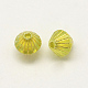 Plating Transparent Acrylic Bicone Beads PACR-Q100-05C-1