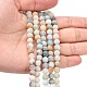 Brins de perles d'amazonite de fleurs naturelles G-G692-01F-6mm-4