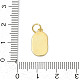 Латунь эмаль подвески KK-U068-05G-02-3