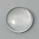 12 mm di vetro chiaro cabochon cupola X-GGLA-G003-2