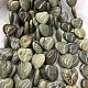 Chapelets de perles en bois pétrifié naturel G-I194-19A-4
