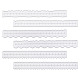 Globleland 6 個紙引き裂き定規炭素鋼金属ダイカット不規則なディッケルエッジクラフト測定ツール描画ツールクラフト定規学校オフィス diy スクラップブッキングカードエンボス装飾 DIY-WH0308-253-1