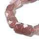 Natürlichen Erdbeere Quarzperlen Stränge G-C109-A04-02-4