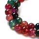 Dyed Natural Agate Beads Strands X-G-R262-6mm-1-5