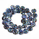 Chapelets de perles vernissées de millefiori manuelles LAMP-N023-001G-2