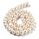Fili di perle di perle d'acqua dolce coltivate naturali PEAR-L033-13A-4