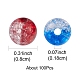 Transparent Crackle Acrylic Beads CACR-YW0001-09A-3