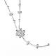 Brass Austrian Crystal Necklaces NJEW-G265-B04-4