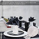 6列プラスチックダイヤモンドメッシュラップロールラインストーンクリスタルリボンケーキ結婚式の装飾  銀  95mm OCOR-WH0030-03-8
