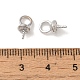 Bails de capuchon de perle en laiton&nbsp;KK-G499-09A-P-3