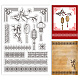 PH PandaHall Chinese Patterns Clear Stamps for Card Making DIY-WH0448-0226-1