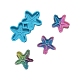 Moldes de silicona colgantes en forma de estrella de mar X-DIY-M034-08-1