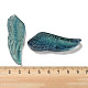混合天然石ペンダント  彫刻された翼のチャーム  56~59x19~22x7~10.5mm  穴：1.3mm G-M417-05-4