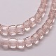 Chapelets de perles en verre transparent GLAA-K015-4x4x4mm-10-3