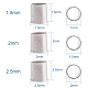 PandaHall About 3000 Pcs Silver Brass Tube Crimp Beads Cord End Caps Diameter 1.5mm 2mm 2.5mm for Jewelry Making KK-PH0019-01S-2