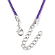 Вощеный шнур ожерелье материалы X-NCOR-T001-06-3