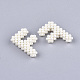 Perles tressées en plastique faites main avec abs FIND-T039-18-F-3