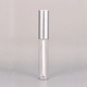 10ml DIY空のペットプラスチック口紅ボトル  リップグロスチューブ  リップバームチューブ  absキャップ付き  ソフトプラグ  銀  10.65x1.62cm  容量：約10ml（0.33液量オンス） MRMJ-WH0059-71A-02-1