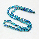 Electroplate Glass Beads Strands X-EGLA-F002-D06-3