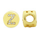 Brass Micro Pave Clear Cubic Zirconia Beads KK-T030-LA843-ZX3-1