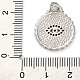 Латунные микро проложить кубического циркония подвески KK-K339-09P-3