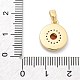 Подвески из латуни с микропаве из циркония KK-M303-02G-01-3