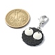 Biscuits with Eyes Opaque Resin Pendant Decorations HJEW-JM01559-3