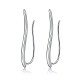 925 Sterling Silver Cuff Earrings EJEW-BB43790-A-1