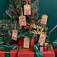 クリスマステーマクラフト紙カード  ロープでカードを表示  長方形  ペルー  8.2x5x0.02cm DIY-SZC0003-01-7