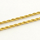 Colliers avec chaîne de corde en 304 acier inoxydable NJEW-R223-14-2