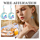 UNICRAFTALE About 40Pcs 2 Styles Rainbow Color Earring Making Kit 304 Stainless Steel Hoop Earrings Findings with 20Pcs Earring Hooks 40Pcs Jump Rings for Jewelry Making DIY Craft STAS-UN0039-05-6