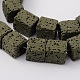 Brins de perles de roche de lave synthétique G-N0104-10mm-20-1
