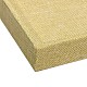 直方体合成木材のアクセサリーが表示されます  黄麻布の布で覆われた  ライトカーキ  300x200x30mm ODIS-N008-B-03-2