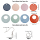 Nbeads 24 paio di kit per la creazione di orecchini pendenti a 4 colori DIY-NB0005-85-5