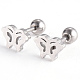 201 Stainless Steel Barbell Cartilage Earrings EJEW-R147-16-1